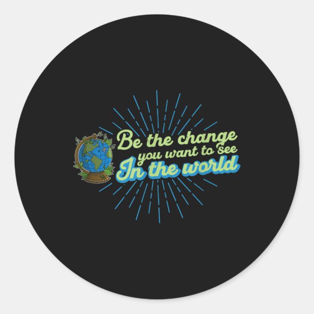 Ecologist Environmental Protection Animals Plants  Classic Round Sticker (Front)