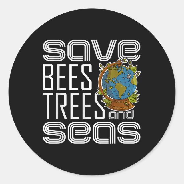 Ecologist Environmental Protection Animals Plants  Classic Round Sticker (Front)