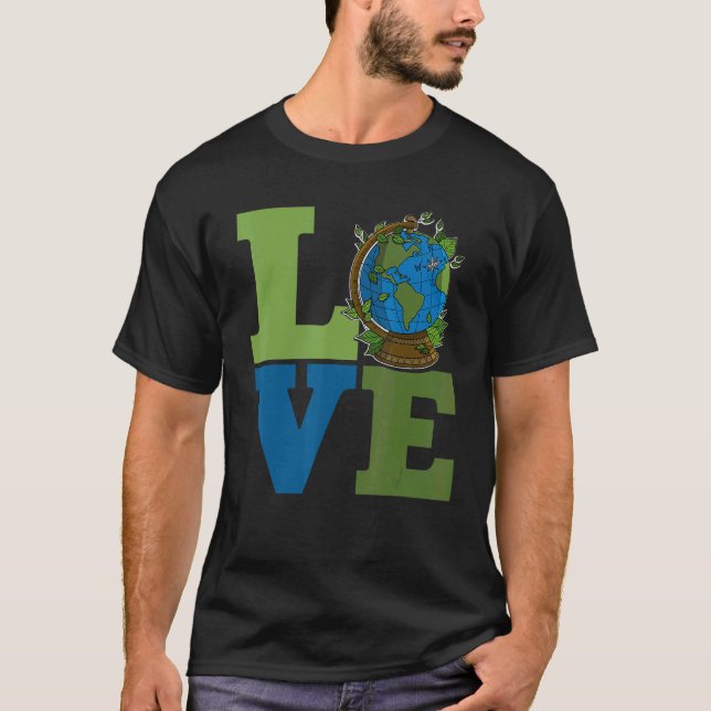 Ecologist environmental protection animals plants  T-Shirt (Front)