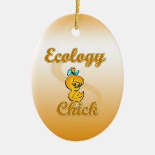 Ecology Chick Ceramic Ornament
