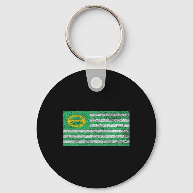 Ecology Flag Environmentalism Earth Day 1  Keychain (Front)