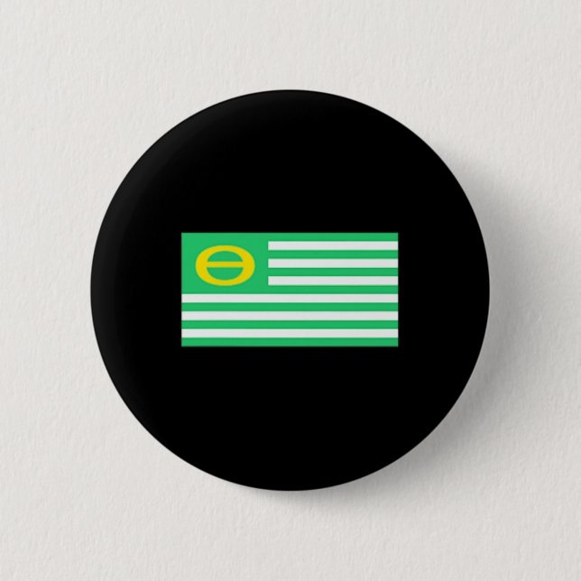 Ecology Flag Environmentalism Earth Day 2  Inch Round Button (Front)