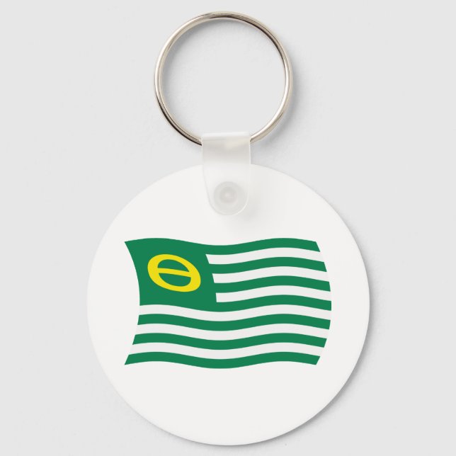 Ecology Movement Flag Keychain (Front)