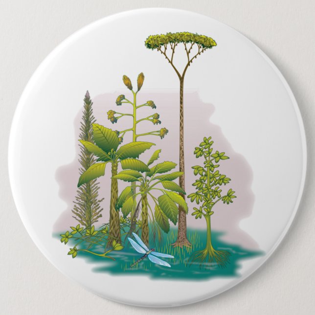 Ecology : plant a tree - 6 inch round button (Front)