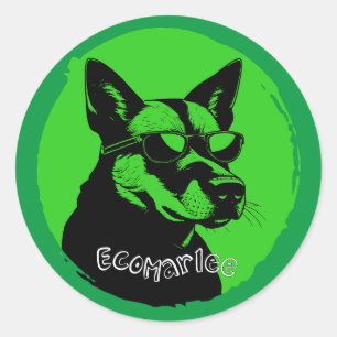 EcoMarlee mascot sticker
