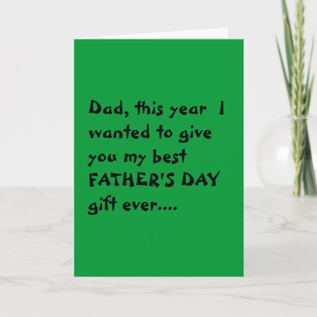 "Economical" Father's Day card (Front)