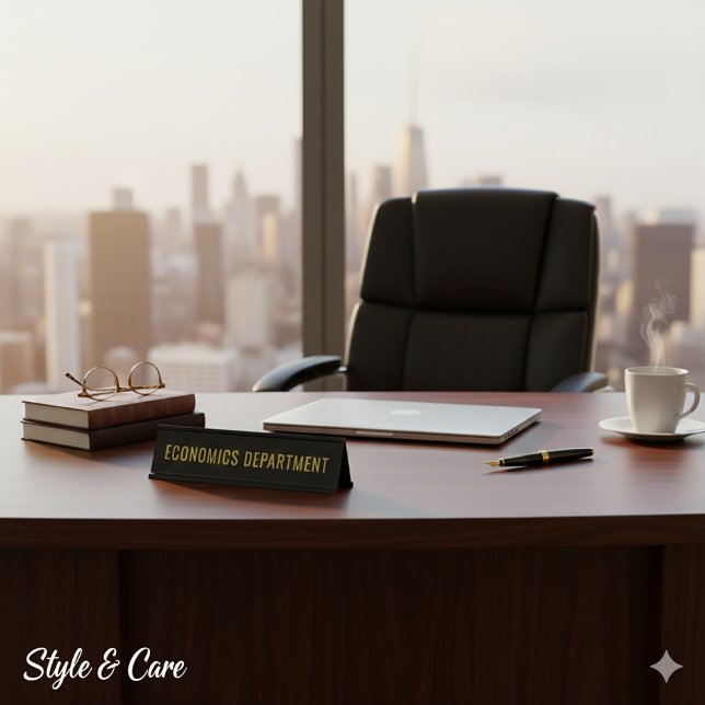 Economics Department Custom Academic Room Desk Name Plate (Economics Department Custom Academic Room Desk Name Plate)