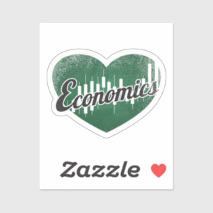 Economics Retro Heart Blackboard Love