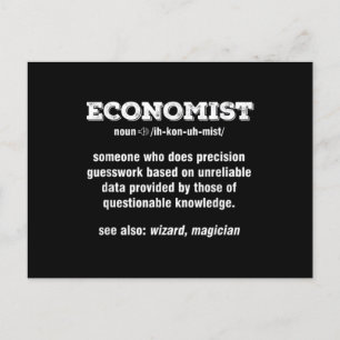 Economics Student Taxation Teacher Economist Postcard