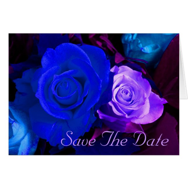 Économies bleues de rose de pourpre la date (Devant horizontal)