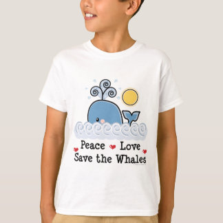 Économies d'amour de paix le T-shirt d'enfants de