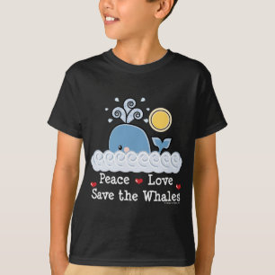 Économies d'amour de paix le T-shirt d'enfants de