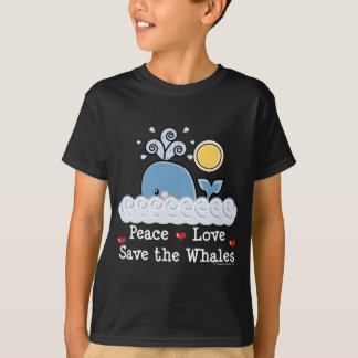 Économies d'amour de paix le T-shirt d'enfants de