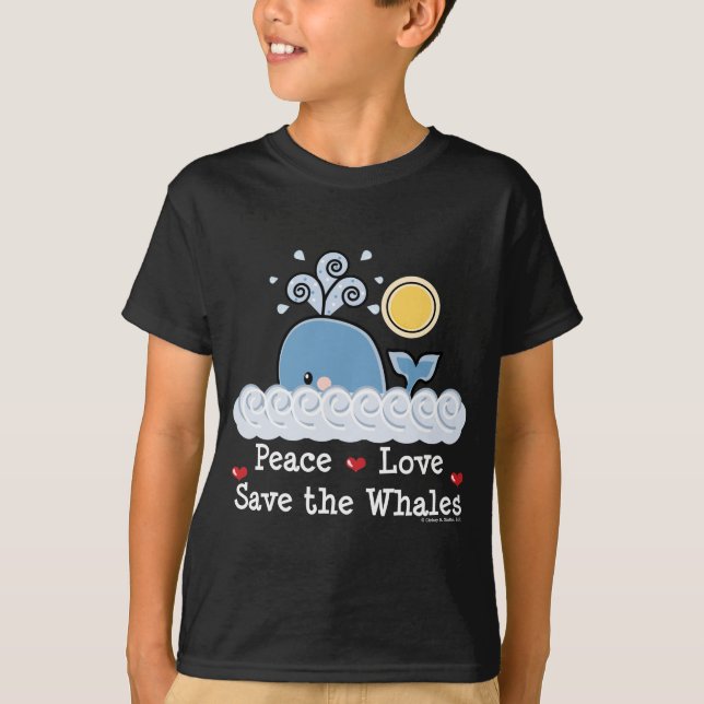 Économies d'amour de paix le T-shirt d'enfants de (Devant)