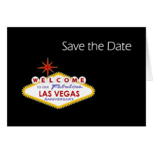 Économies d'anniversaire de Las Vegas la carte de