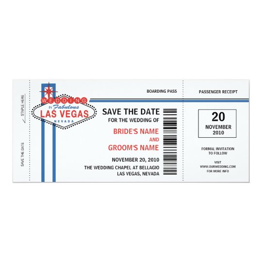 Économies de Las Vegas les invitations de date