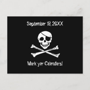 Économies de mariage de pirate la carte postale de