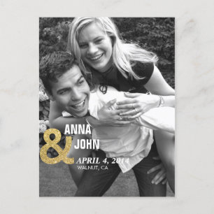 Économies de parties scintillantes d'or la carte