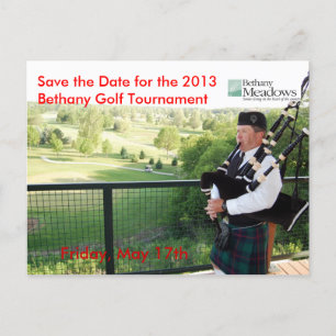 Économies de tournoi de golf la carte postale de
