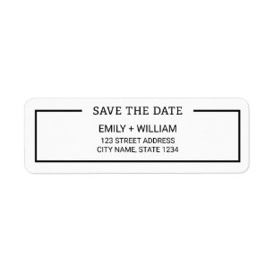 Économies noires et blanches minimalistes