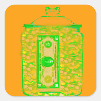 Économisez de l'argent Remplir Modèle Sticker