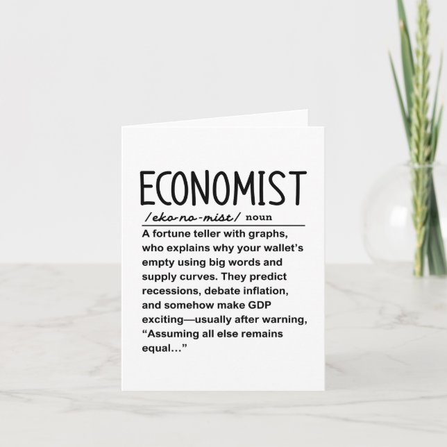 Economist Card (Front)