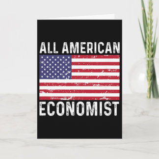 Economist Economy 4th Fourth Of July All American Card