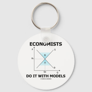 Economists Do It With Models (Economics Humour) Keychain