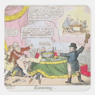 Economy', published by Johnston, London Square Sticker