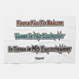 Economy vs Environment Kitchen Towel