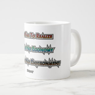 Economy vs Environment Large Coffee Mug