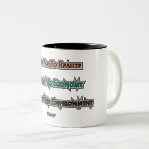 Economy vs Environment Two-Tone Coffee Mug