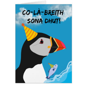 Écossais Birthday Co-là-breith sona dhut Puffin