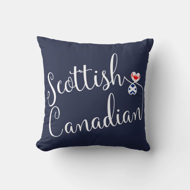 Écossais Canadian Entwins Hearts Lancer Coussin (Recto)