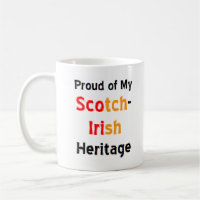 écossais irish heritage café tasse