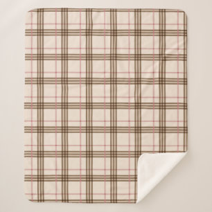 écossais plaid motif tartan beige brun rouge