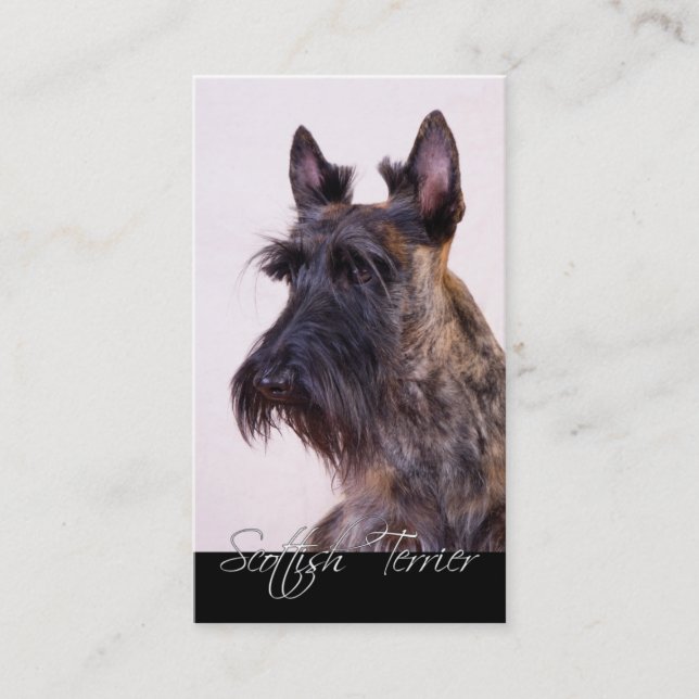 écossais Terrier Carte de visite (Devant)