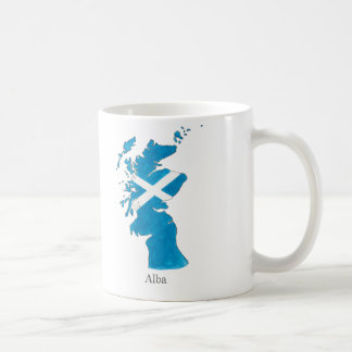 Ecosse / Alba carte peinte écossaise gaélique mug
