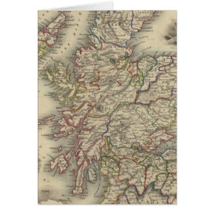 Ecosse avec carte des îles Shetland