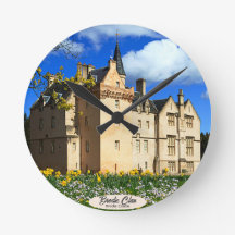 Ecosse Brodie Clan's Castle Photo Wall Horloge