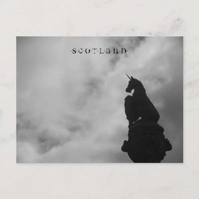 Écosse - Carte postale Stirling (Statue de l'Unico (Devant)