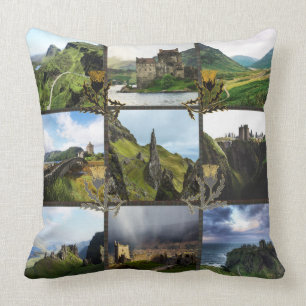 Ecosse chardon sur Fraser Tartan Coussin