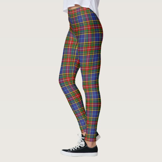 Ecosse Clan Bethune Tartan Femmes Leggings (Gauche)
