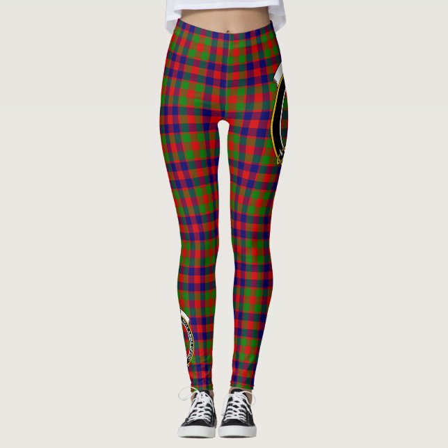 Ecosse Clan Gow Crest Tartan Femmes Leggings (Devant)