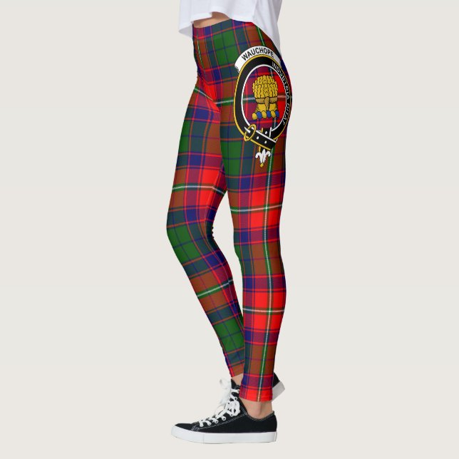Ecosse Clan Wauchope Crest Tartan Femmes Leggings (Gauche)