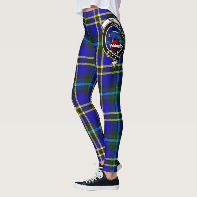Ecosse Clan Weir Crest Tartan Femmes Leggings (Gauche)