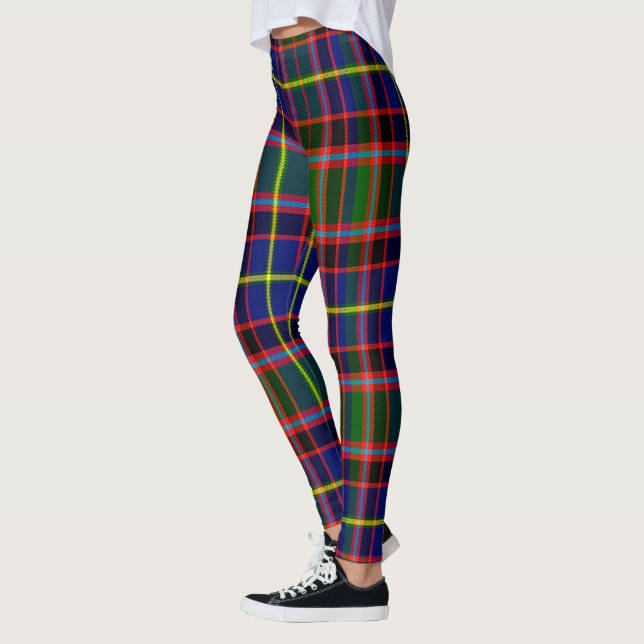 Ecosse ClanGlas Tartan Leggings femmes (Gauche)