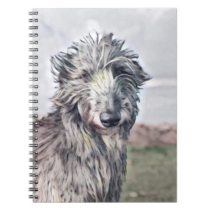 Ecosse Deerhound Art Linked Spiral Carnet