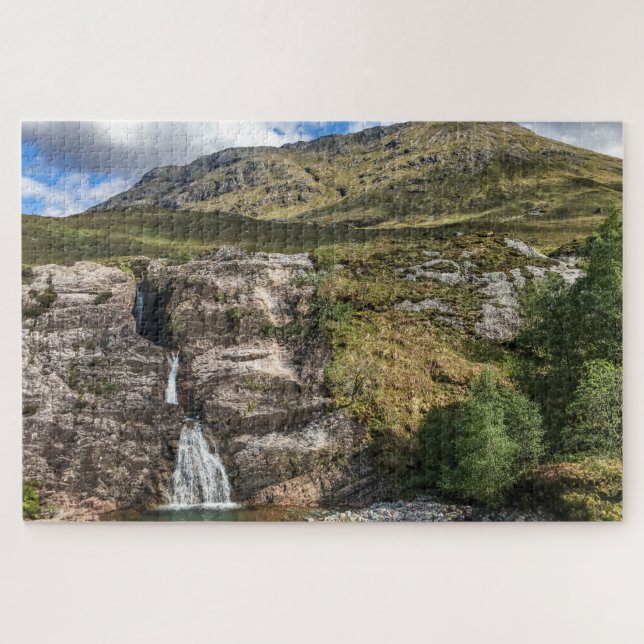 Ecosse Jigsaw Puzzle - cascade Glencoe (Horizontal)