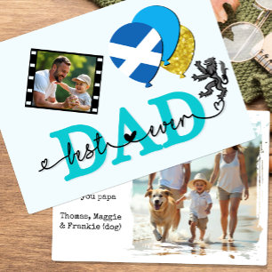 Ecosse meilleur papa jamais Carte photo, drapeau,